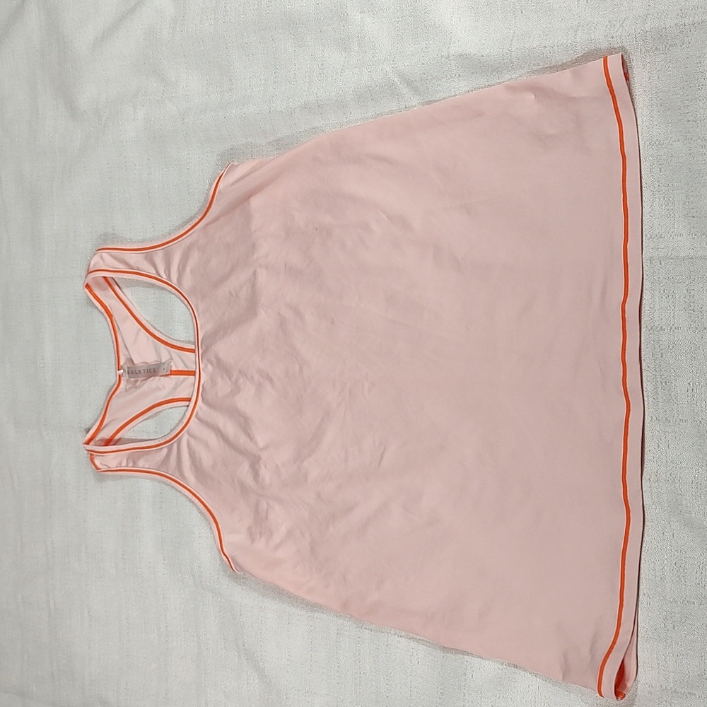Fabletic Shirt Peach Orange Pink Active Razor Back Tank Top Women Size Small